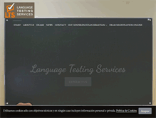 Tablet Screenshot of languagetestingservices.com